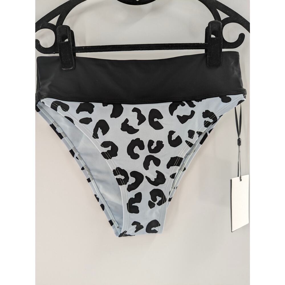 DKNY Women's Bikini Bottom Blue Leopard Print Size XS - Picture 8 of 8
